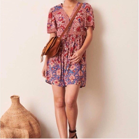 BA&Sh Valía Dress in Fuchsia - Picture 1 of 5